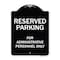 Signmission Designer Series-Reserved Parking For Administrative Personnel Only, 24" x 18", BW-1824-9764 A-DES-BW-1824-9764 - alternate 1